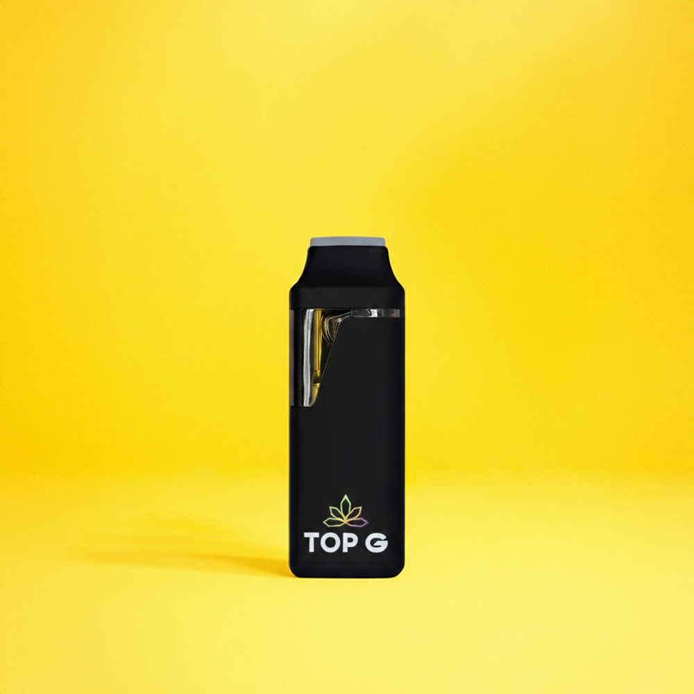 Top G Farm 3g hemp-derived disposable vape with Live Rosin extract